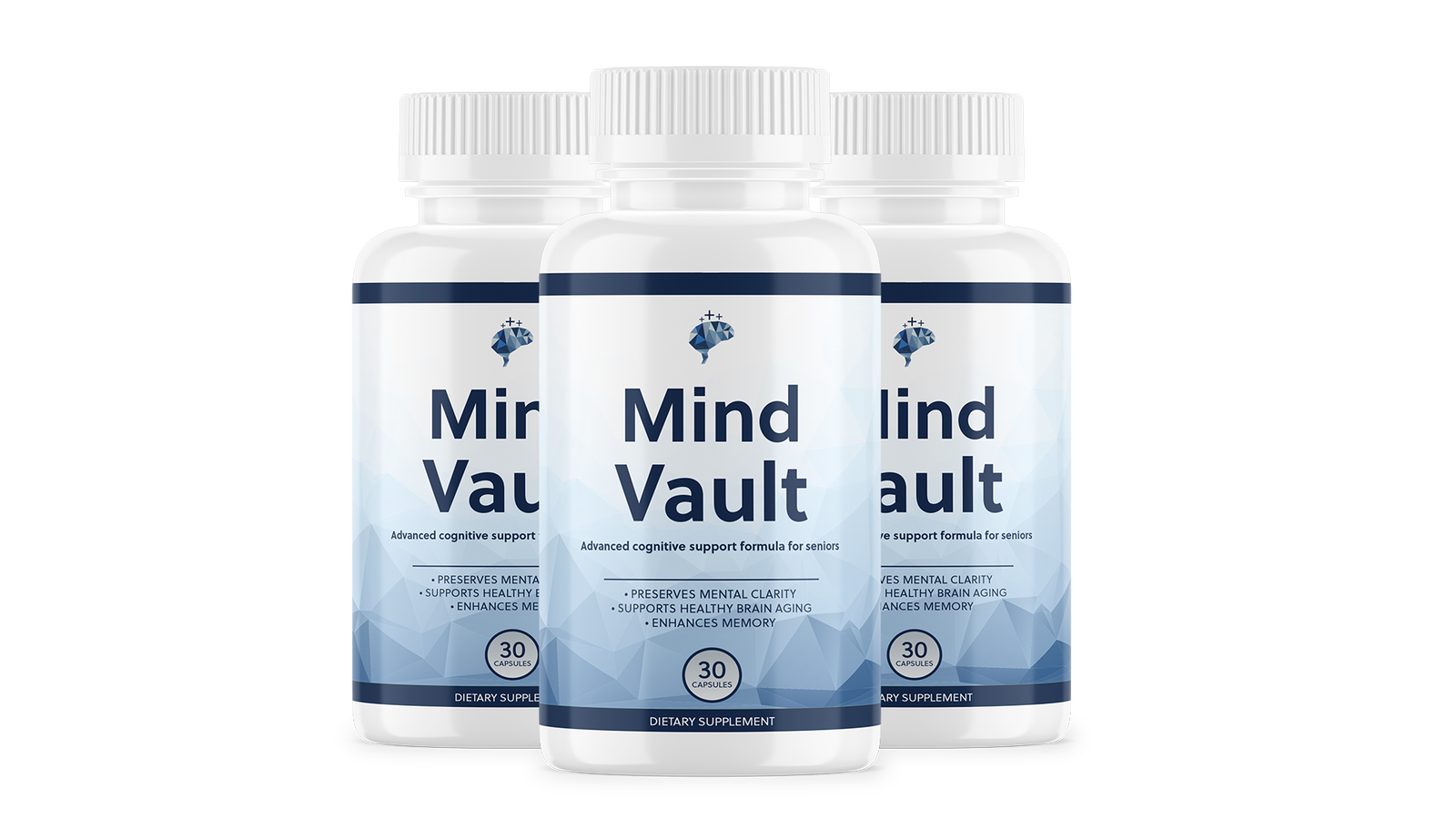 Mind Vault cognitive support supplement - 3 bottle pack